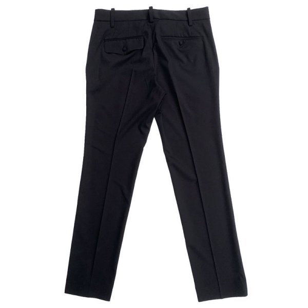 画像2: NARROW TROUSERS <br>BLACK (2)