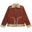 画像1: WOOLLY BOA JACKET  RED TARTAN (1)