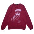 画像1:  【30%OFF】 LIGHT SWEAT JUMPER  BURGUNDY (1)