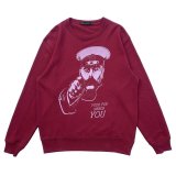 画像: LIGHT SWEAT JUMPER  BURGUNDY