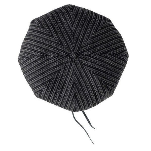 画像2: <span style="color: #ff0000;">【30%OFF】</span>8PANELS ARMY BERET <BR>GREY STRIPE (2)