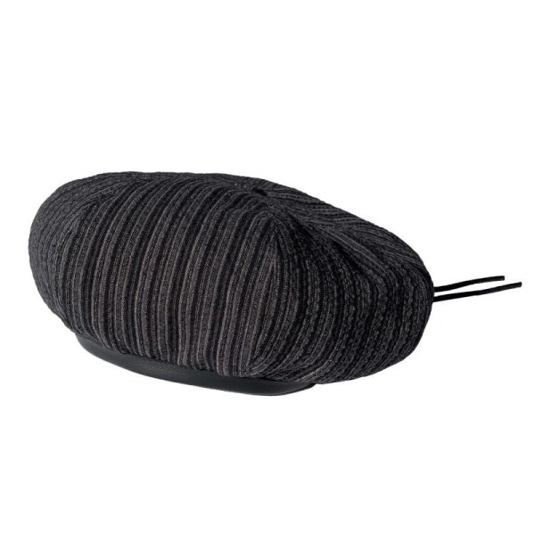 画像1: <span style="color: #ff0000;">【30%OFF】</span>8PANELS ARMY BERET <BR>GREY STRIPE (1)