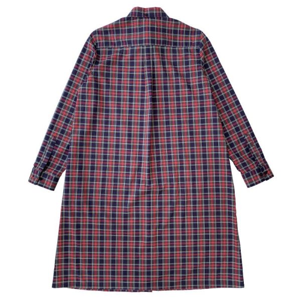 画像2: BEAGLE SHIRTS DRESS <BR>NAVY TARTAN (2)