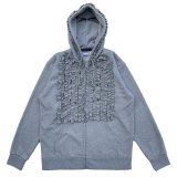 画像: FRILL ZIP HOODIE  HEATHER GREY