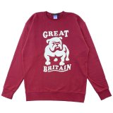 画像: BULLDOG SWEAT JUMPER  BURGUNDY