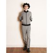 画像10: <span style="color: #ff0000;">【30%OFF】</span>BRIT TRACK BOTTOMS <BR>LIGHT GREY(HOUNDSTOOTH) (10)