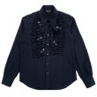 画像1:  【30%OFF】 FRILL SHIRTS  BLACK (1)