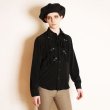 画像9: FRILL SHIRTS <BR>BLACK (9)