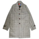 画像:  【30%OFF】 TWEED BALMACAAN COAT  LIGHT GREY-BEIGE