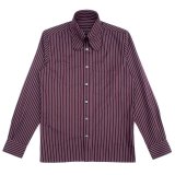 画像:  【30%OFF】 BEAGLE COLLAR SHIRTS  STRIPE BLACK