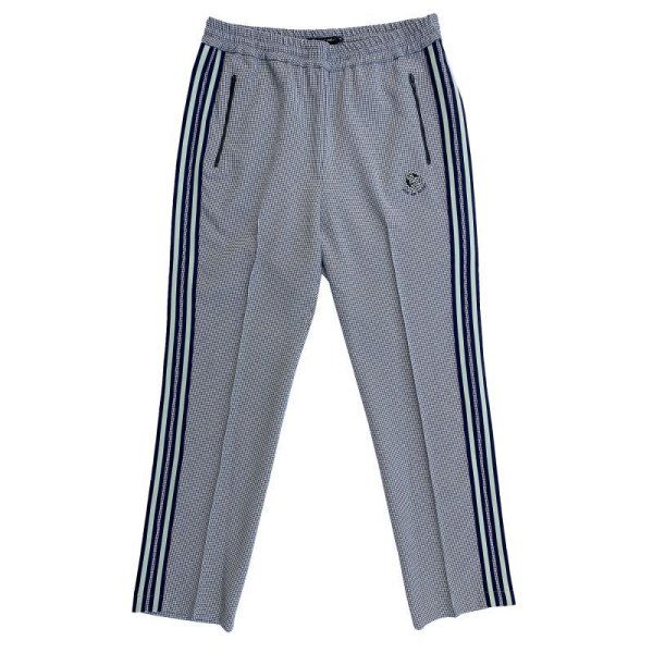 画像1: BRIT TRACK BOTTOMS <BR>LIGHT GREY(HOUNDSTOOTH) (1)