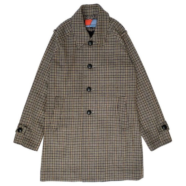 画像1: <span style="color: #ff0000;">【30%OFF】</span>TWEED BALMACAAN COAT <BR>BROWN-BLACK (1)