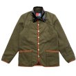 画像1:  【30%OFF】 ENAMEL COLLARED QUILTING JACKET OLIVE (1)