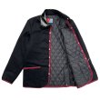 画像2: ENAMEL COLLARED QUILTING JACKET BLACK (2)