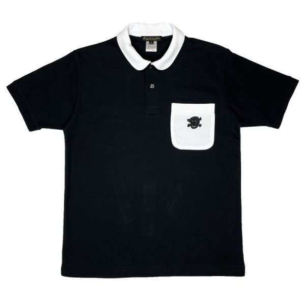 画像1: PETER PAN POLO <BR>BLACK (1)