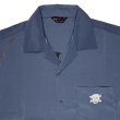 画像3: VIVE LE ROCK!S/S OPEN COLLAR SHIRTS <BR>SAX (3)