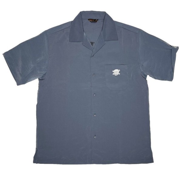 画像1: VIVE LE ROCK!S/S OPEN COLLAR SHIRTS <BR>SAX (1)