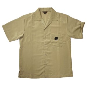 画像: VIVE LE ROCK!S/S OPEN COLLAR SHIRTS  SAND