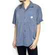 画像8: VIVE LE ROCK!S/S OPEN COLLAR SHIRTS <BR>SAX (8)