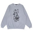 画像1: DRUMMING KITTEN RELAXING SWEAT  HEATHER GREY (1)