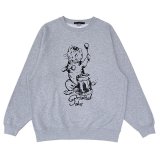 画像: DRUMMING KITTEN RELAXING SWEAT  HEATHER GREY