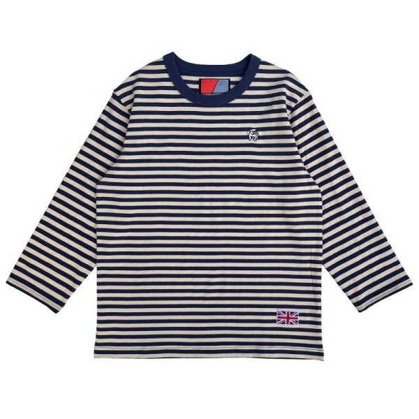 画像1: STRIPE BASQUE SHIRTS <br>IVORY-BLUE (1)