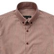 画像3: CLASSIC ROUND COLLAR B.D.SHIRTS <br>STRIPE WINE (3)