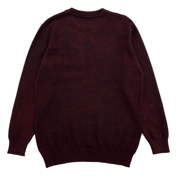 画像2: LIGHT MOHAIR JUMPER <br>BORDEAUX (2)