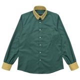 画像: CLASSIC ROUND COLLAR B.D.SHIRTS  GREEN