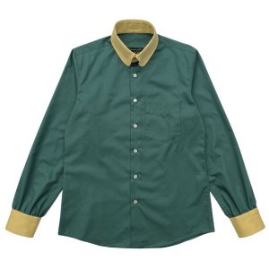 画像: CLASSIC ROUND COLLAR B.D.SHIRTS  GREEN