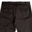 画像4: NARROW TROUSERS <br>DARK BROWN (4)