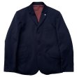 画像1: 3 BUTTONS JACKET  DARK NAVY (1)