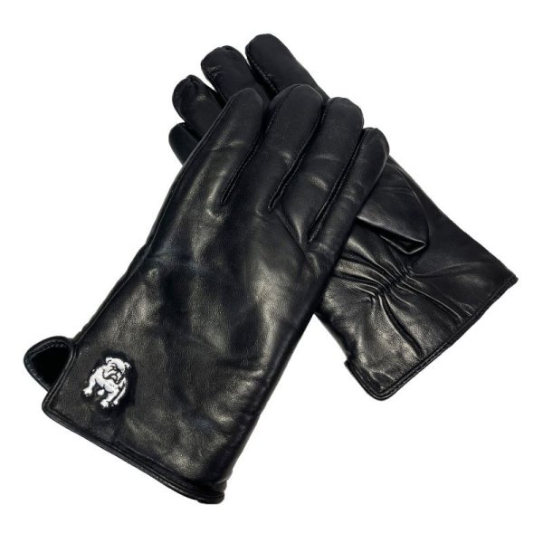 画像1: EXTREME COLD LEATHER GLOVES <br>BULLDOG BLACK (1)