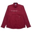 画像1: YOU MAKE ME ___ SHIRTS  BURGUNDY (1)