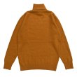 画像2: POLO-NECK LIGHT MOHAIR JUMPER  ORANGE (2)