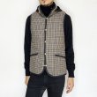 画像13: TWEED×QUILTING GILET <BR>BROWN-BLACK (13)