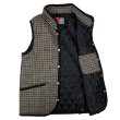 画像2: TWEED×QUILTING GILET  BROWN-BLACK (2)