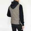 画像14: TWEED×QUILTING GILET <BR>BROWN-BLACK (14)