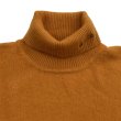 画像4: POLO-NECK LIGHT MOHAIR JUMPER <BR>ORANGE (4)