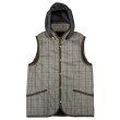 画像8: TWEED×QUILTING GILET <BR>GREY-BEIGE (8)