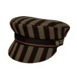 画像1: LIVERPOOL HAT  BROWN-BEIGE (LONDON STRIPE) (1)