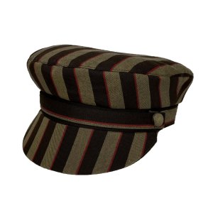 画像: LIVERPOOL HAT  BROWN-BEIGE (LONDON STRIPE)