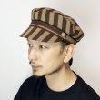 画像6: LIVERPOOL HAT <BR>BROWN-BEIGE (LONDON STRIPE) (6)