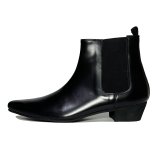 画像: CHELSEA HEEL BOOTS  BLACK