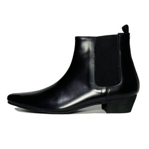 画像: CHELSEA HEEL BOOTS  BLACK