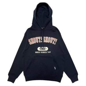 画像: SHOUT! SHOUT! COLLAGE HOODIE  NAVY