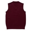 画像2: V-NECK SLIP OVER  BURGUNDY (2)