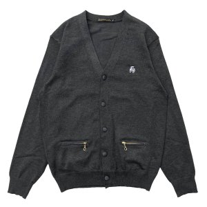 画像: CHANGE BUTTONED CARDIGAN  CHARCOAL