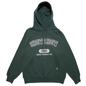 画像: SHOUT! SHOUT! COLLAGE HOODIE  GREEN