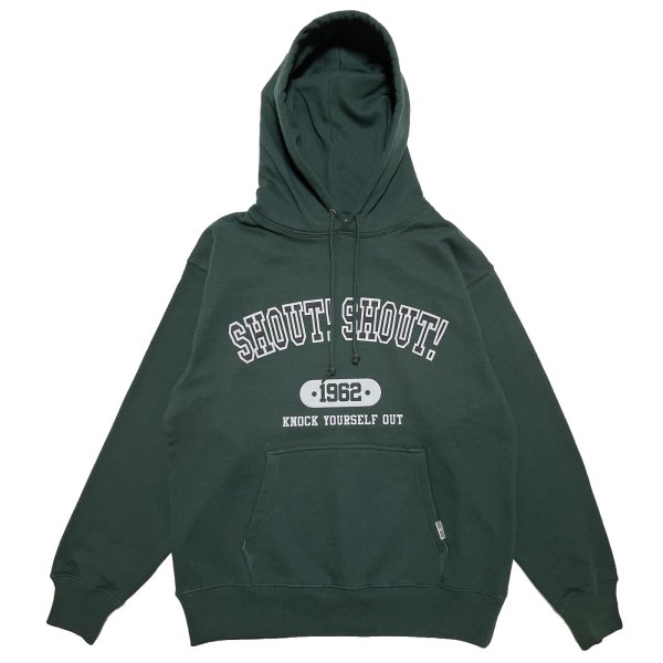 画像1: SHOUT! SHOUT! COLLAGE HOODIE <BR>GREEN (1)